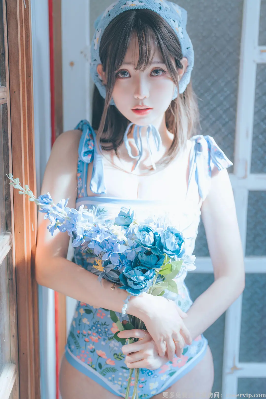 【ElyEE子】NO.119 2023.august D-復古水藍花 Vintage Aqua Blossom [38P-159MB][免费版]